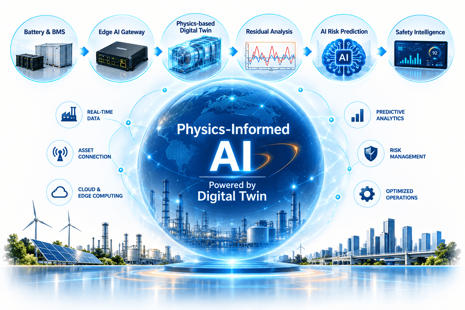 Physics-Informed AI powered by Digital Twin